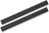 RaXXess Rack Rail (Black, 16 Space, Pair)