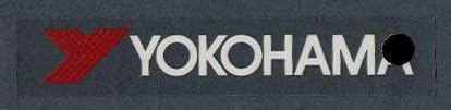 Cut character sticker 122 x 18 remain only oriental mark YOKOHAMA Yokohama tire design (mm) GA-12