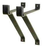 Review Enclume  / 12 Inch Wall Bracket - Hammered Steel - Set of 2
