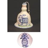 Bell Small, Blue Gourmet Pineapple Pattern