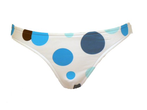 Island Soul Pink/Blue Dotted Bikini Bottom Small