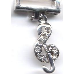 Buy Slider Charm 10mm - Music Note made by Silverbasket now!