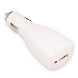 INSTEN USB Car Charger Adapter - White
