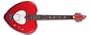 Daisy Rock Heartbreaker Artist Guitar, Red Hot Red