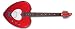 Daisy Rock Heartbreaker Artist Guitar, Red Hot Red