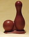 Bowling Ball and Pin in Solid Milk Chocolate
