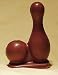 Gourmet Food : Bowling Ball and Pin in Solid Milk Chocolate