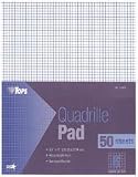 Quadrille Pad, 8 1/2 x 11, 5 Squares/Inch, 15 lb., 50 Sheets/Pad (TOP3315) Category: Cross Section Quadrille Pads