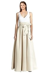 V-neck Acetate/Elastane/Polyester/Satin/Viscose Sleeveless   Ball Gown  Dress