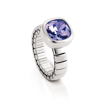 CHIC: Stainless steel ring made with CRYSTALLIZEDTM - Swarovski Elements. (VIOLET)