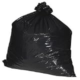 Recycled Trash Liner, 40-45 Gallon, 1.35ML, 100/BX, Black