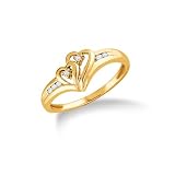 .07 ct tw Diamond Heart Promise Ring