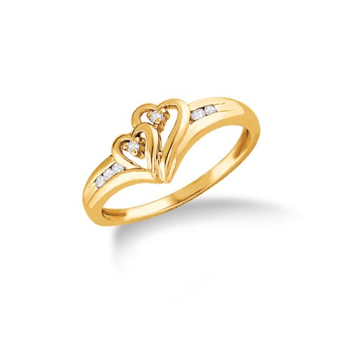 Diamond Heart Promise Ring