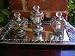 Ornately Decorated Vanity Perfume Bottles Set - 4 Piece Set