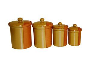 Sango 4-pc. Gold Dust Canister Set, Gold