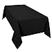Casual Dining Essentials Round Tablecloth, Black, 69 inch