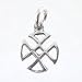 Sterling Silver Celtic Knot Cross Pendant or Charm, #8706