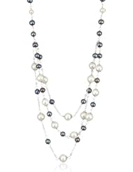 Bella Pearl Triple Low Line Necklace