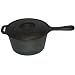 Cajun Cookware Pots 2-quart Seasoned Cast Iron Sauce Pot - Gl10491as