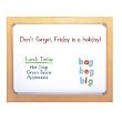 3-in-1 Board (Magnetic/Flannel/Wipe-Off Board) - 2'x3'