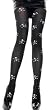 Skull and Crossbones Printed Tights - Halloween, Gothic or Pirate Costume Fun!