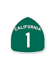 California Pacific Coast Highway PCH 1 Sign Sticker