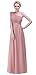 BISLU Flowers One Shoulder Long Prom Evening Party Bridesmaids Dress