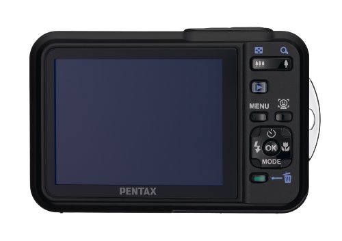 Pentax Optio WS80 10MP Waterproof Digital Camera with 5x Internal Optical Zoom and 2.7-inch LCD (Black and Orange)
