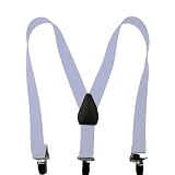30 Children Suspenders - (White) by