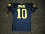 Autographed Tom Brady Jersey - Michigan Navy Wilson