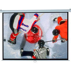 Elite Screens Manual Pull Down Projection Screen, 4:3 Aspect Ratio-100in (Matte White)