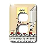 Londons Times Famous People Places Books Cartoons - Dracula - Early Job - Light Switch Covers - 2 plug outlet cover