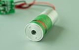 50mw 532nm フォーカス グリーン ダイオード レーザー ドット モジュール 3.7-4.2 v w/ドライバー + ヒートシンク + 長い作業時間