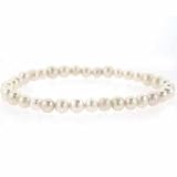 Genuine Freshwater Cultured White Pearl 5mm Stretch Bracelet