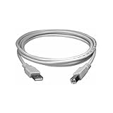 USB 2.0 Printer Cable 15 Ft White for HP, Canon, Epson,  Kodak, Color Inket Printers