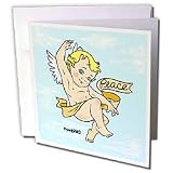 Angels - Angel Peace Blond - Greeting Cards-12 Greeting Cards with envelopes