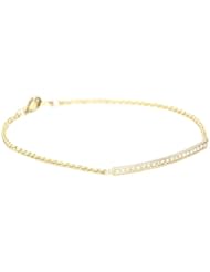 Zoe Chicco "Bars" 14k White Diamond Bar Bracelet
