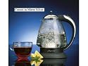 Capresso 259.04 H2O Plus Glass Water Kettle, Silver Matte