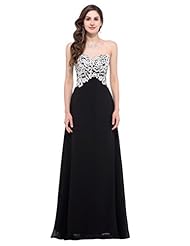 Strapless Lace-Up Sequined Chiffon/Satin Sweetheart Corset   Waistline Evening Dress/Bridesmaid Dress/Prom Dress/Party Dress 