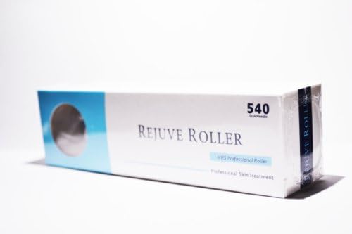 Rejuve Roller 540 Needle Derma Micro Needle Roller Black Titanium for Wrinkles, Scar, Acne, Cellulite Treatment More Effective Than Regular 192 Needles Derma Rollers .25-2.5mm