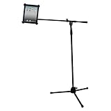 PYLE-PRO PMKSPAD1 Multimedia Microphone Stand With Adapter for iPad 2 (Adjustable for Compatibility w/iPad 1)