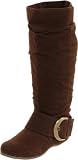 Madden Girl Women's Crytikal Boot,Brown Fabric,6.5 M US