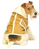 Shearling Faux Suede Coat - Camel XLarge