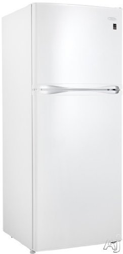 Danby DFF280WDB 99 cu ft Top-Freezer Refrigerator with Adjustable Wire Shelves Clear Crispers CanStor Beverage Dispenser Frost-Free LED Lighting Electronic Controls and Energy Star Qualified