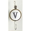 Monogram Large Ceramic Hook - V Monogram Large Ceramic Hook - V
