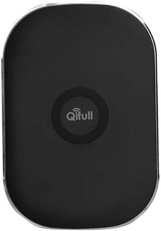 Qifull QT30 3-Coils Qi Wireless Charger Pad for Google Nexus 5 /4 /7 Nokia Lumia 920 /820 HTC 8X /Droid DNA (Charge Pad, 3-Coils Black+sliver)