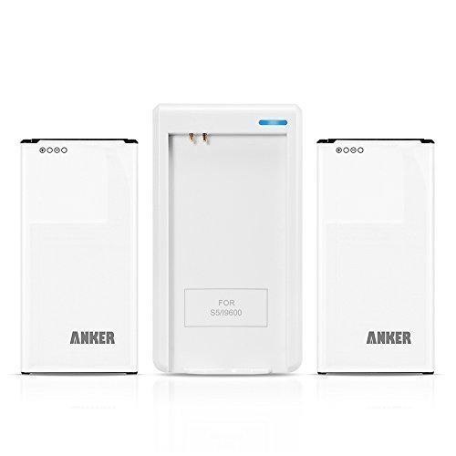 Anker 2 x 2800mAh Replacement Batteries with Anker Travel Charger for Samsung Galaxy S5/I9600/G900/ G900H Anker 2 x 2800mAh Replacement Batteries with Anker Travel Charger for Samsung Galaxy S5/I9600/G900/ G900H