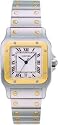 Cartier Men's W20011C4 Santos Galbee Stainless Steel and 18K Gold Watch
