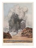 The Black Geyser of New Zealand Hurls Mud and Stones to a Height of 300 Metres Art Giclee Poster Print, 18x24