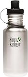 Klean Kanteen w.Poly Sports Cap, Stainless-18 oz